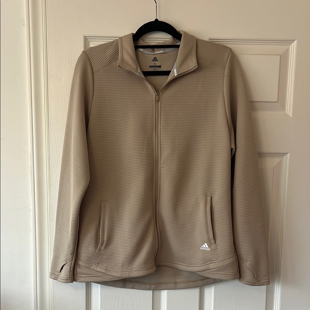 Adidas Tan Zip-Up Jacket